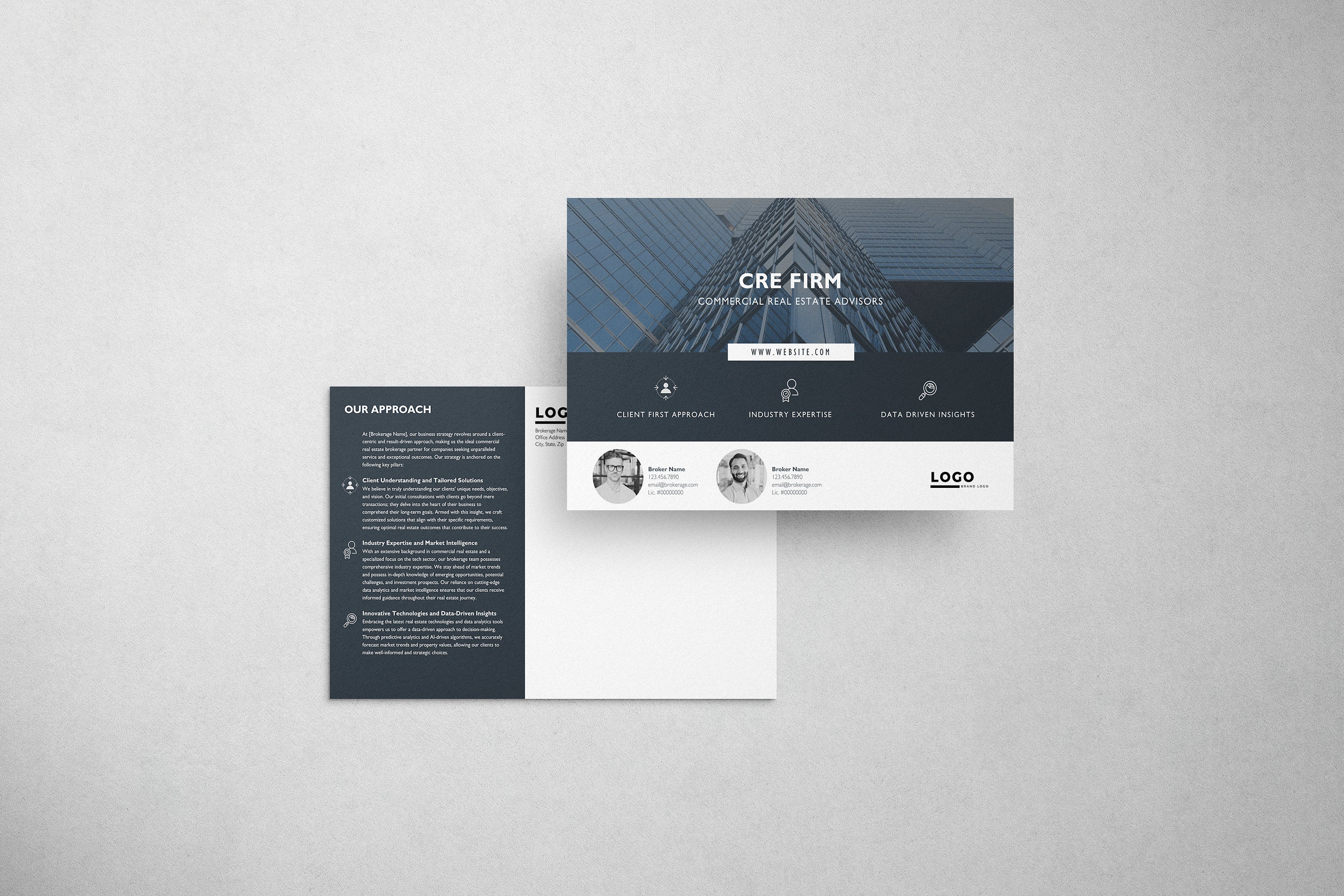 Commercial Real Estate Postcard Template: Canva Editable