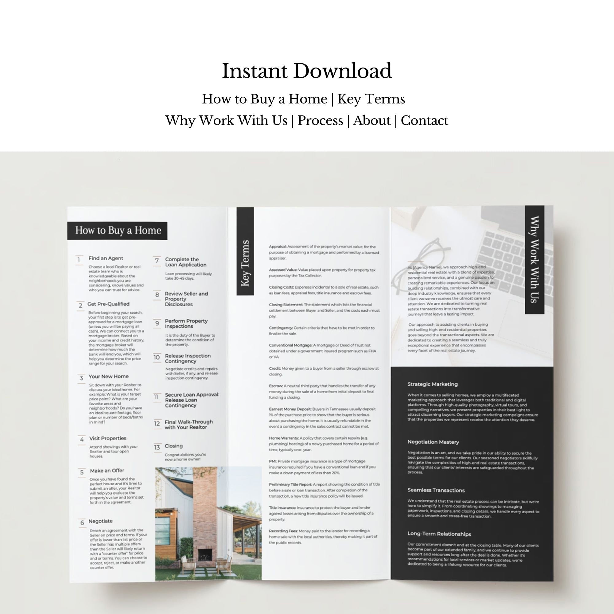 Buyer's Guide | Trifold Brochure Template