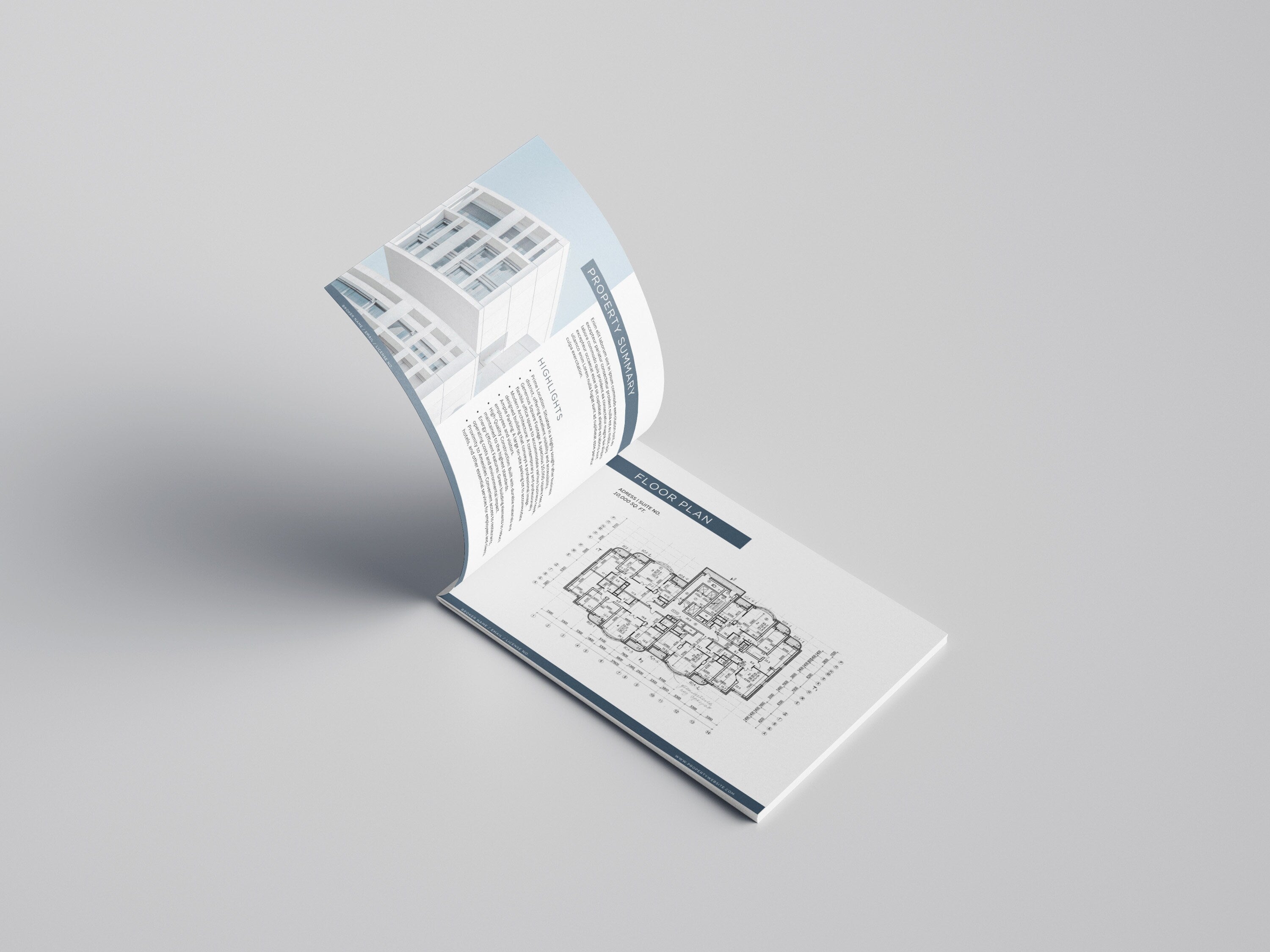 Commercial Real Estate Brochure Template: Office Property Listings (Edit in Canva)