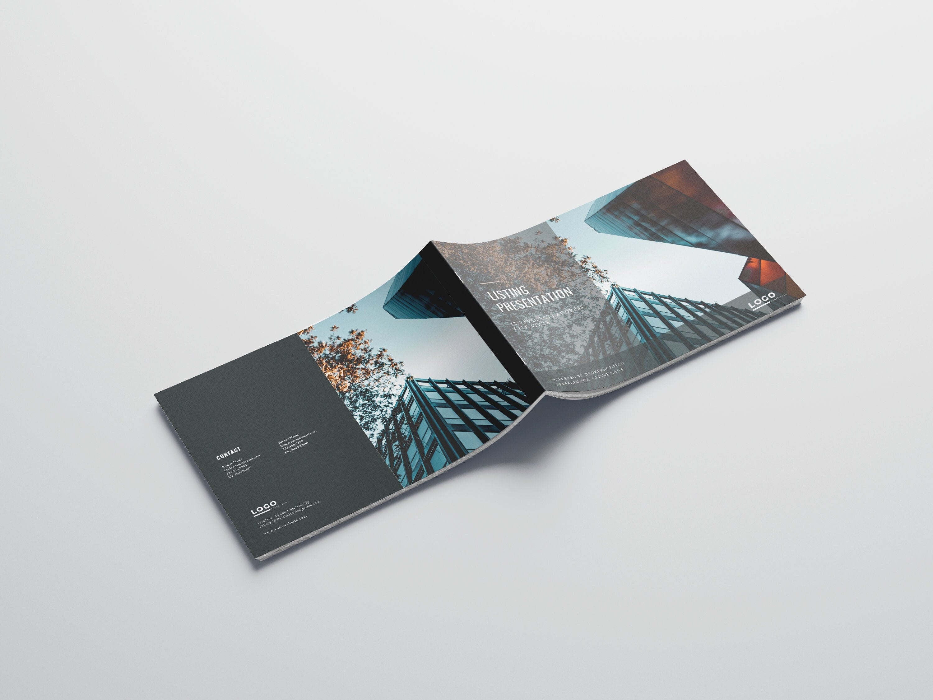Commercial Real Estate Listing Presentation Template: Canva Brochure