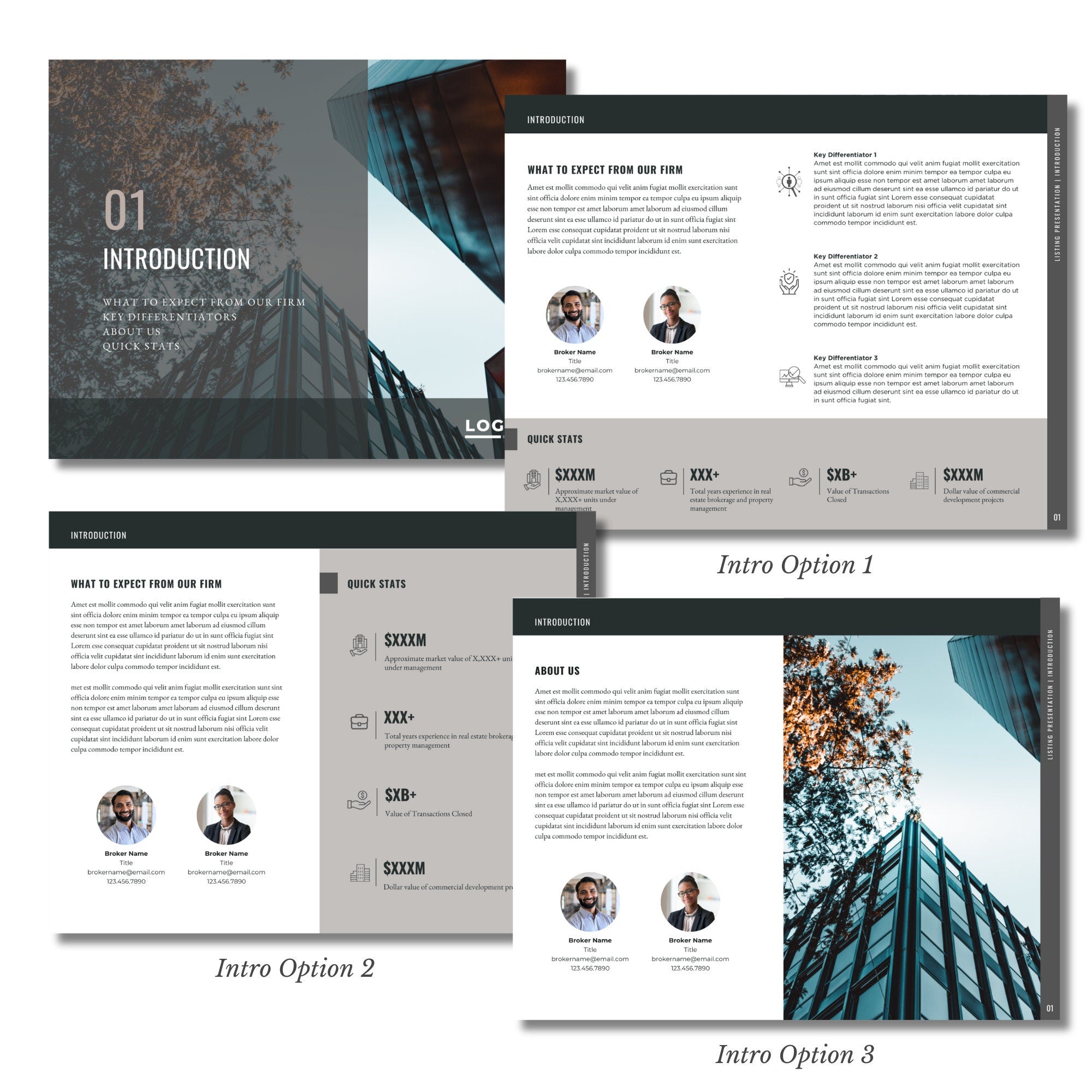 Commercial Real Estate Listing Presentation Template: Canva Brochure