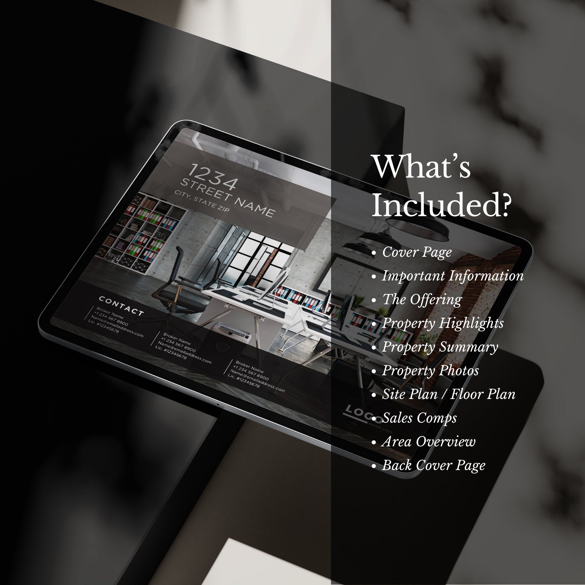 Commercial Real Estate Offering Memorandum Template: Editable Brochure (Canva)