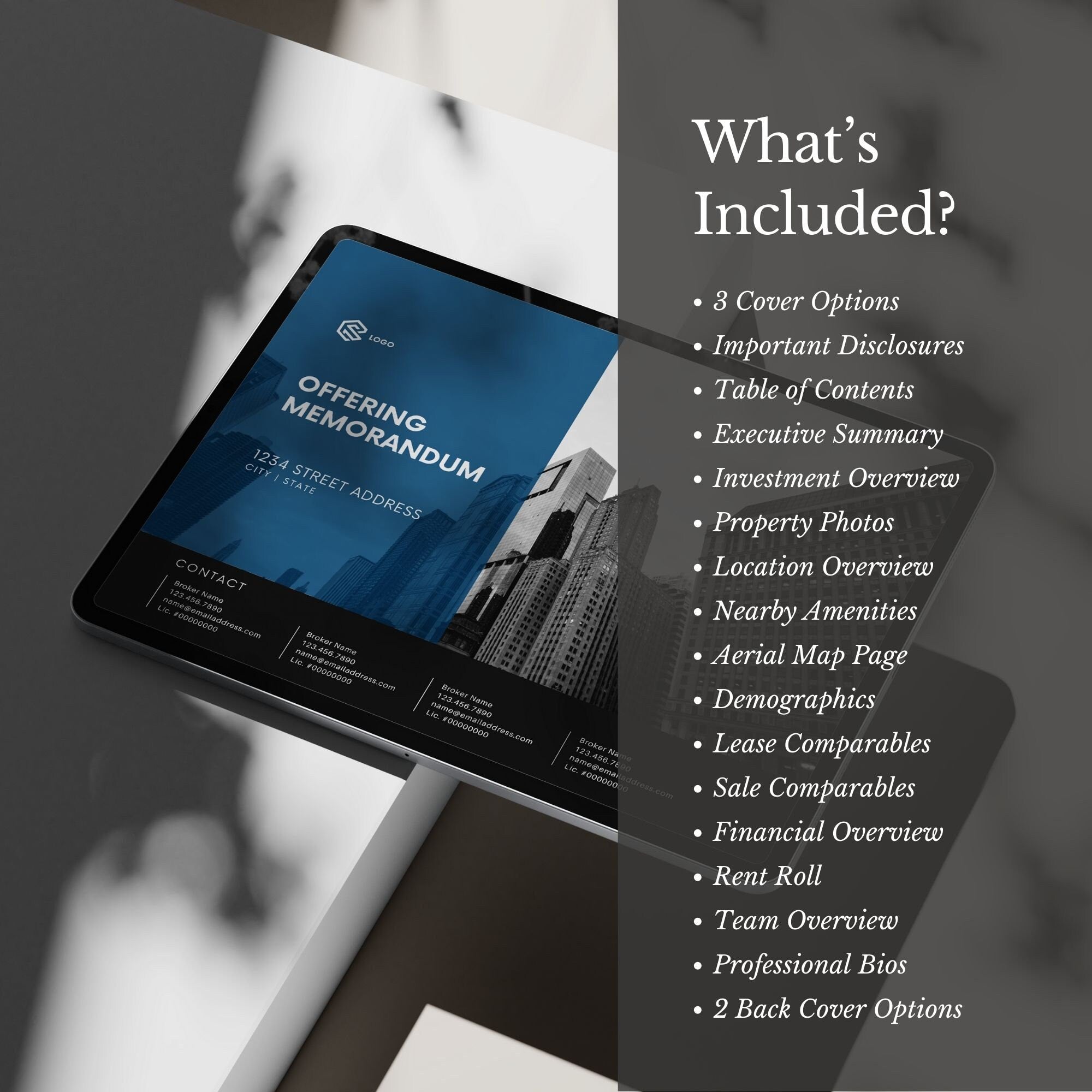 Commercial Real Estate Brochure Template: Canva Sales Package