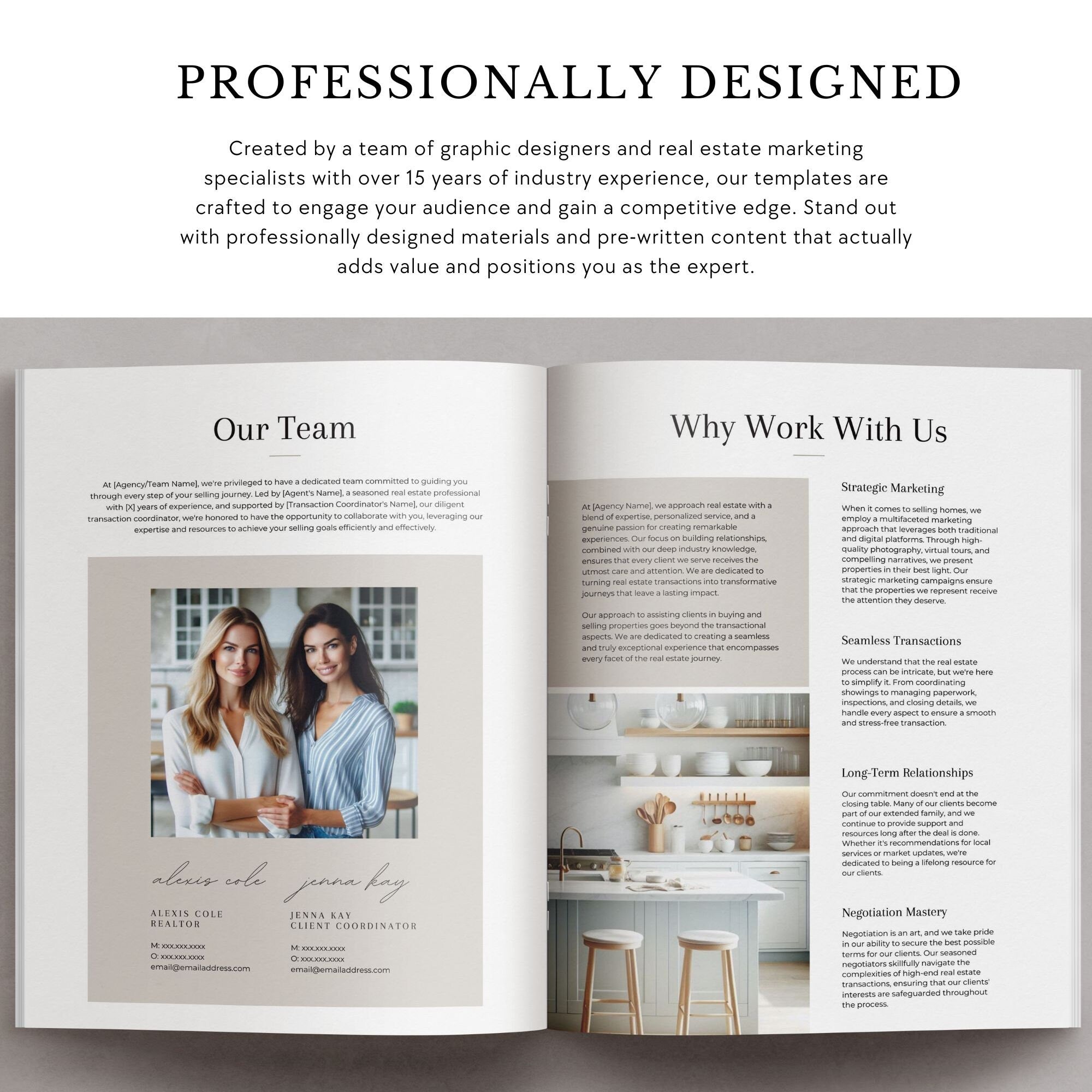 Real Estate Home Seller's Guide Brochure: Listing Presentation Canva Template
