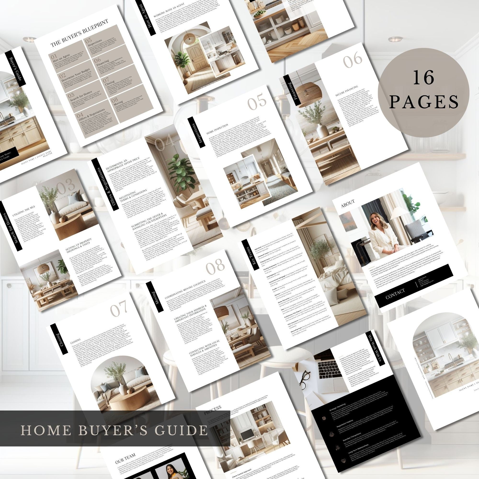 Real Estate Buyer + Seller Guide Bundle: Canva Templates