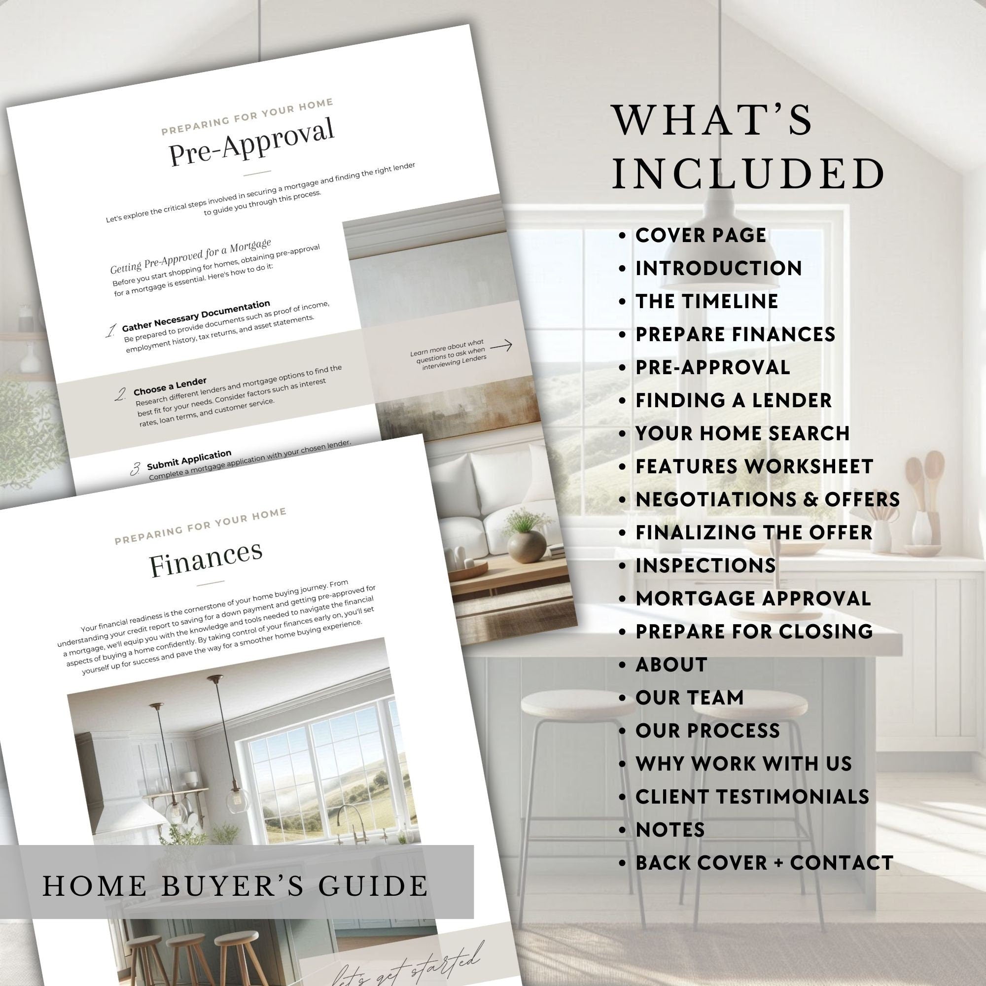 Real Estate Buyer + Seller Guide Bundle: Canva Marketing Templates