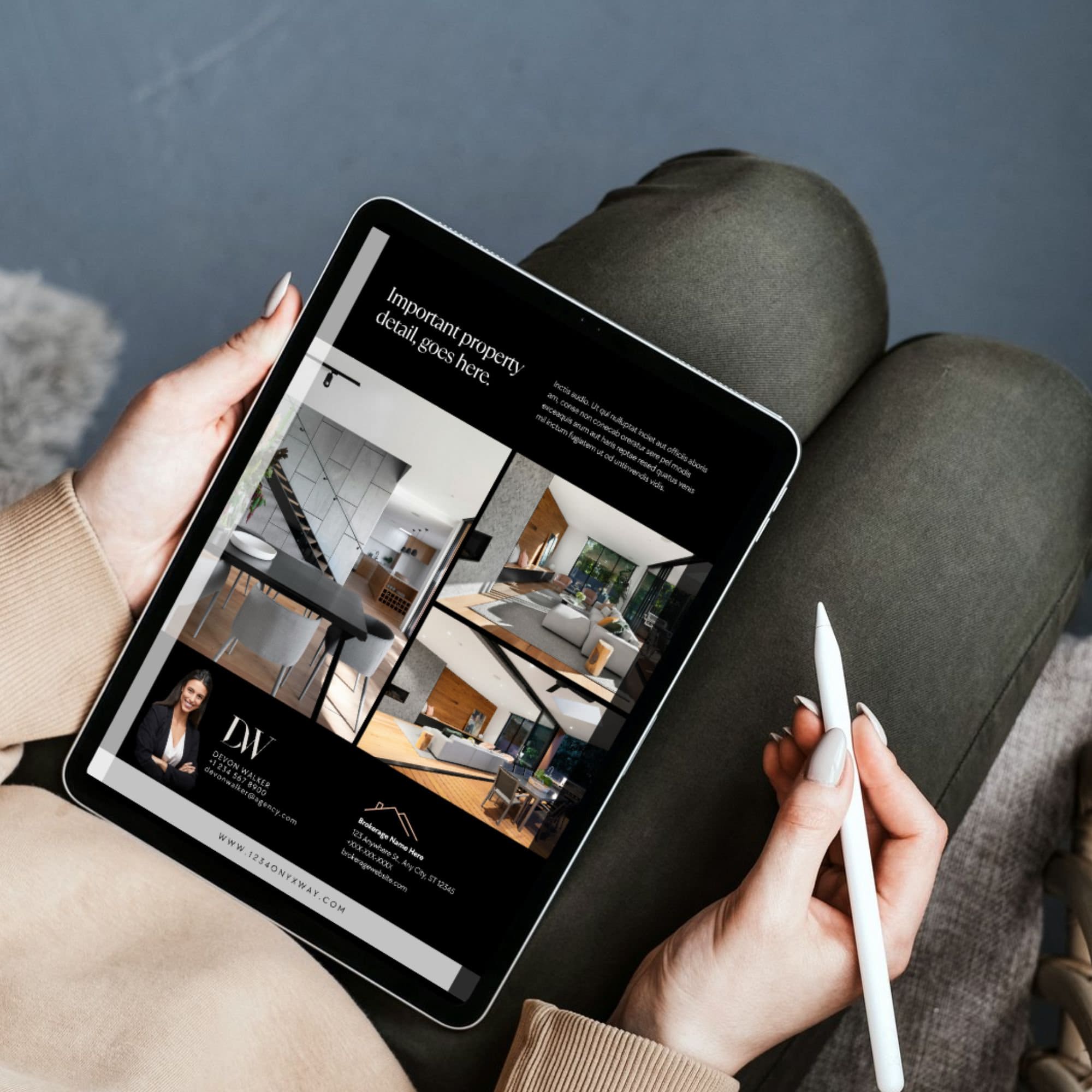 Modern Real Estate Flyer: New Listing Brochure (Edit in Canva)