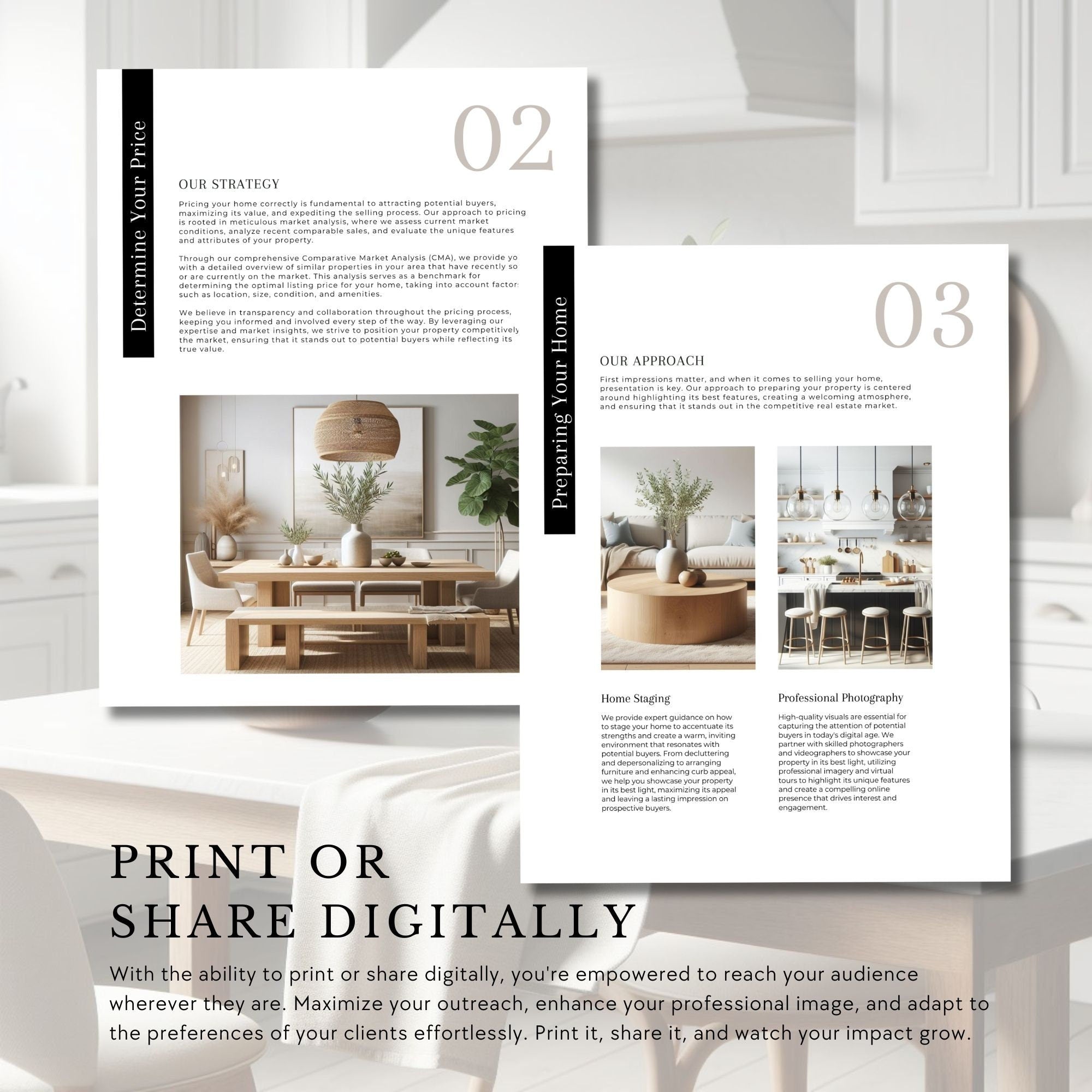 Real Estate Seller's Guide: 17-Page Marketing Template (Canva Editable, Digital Download)