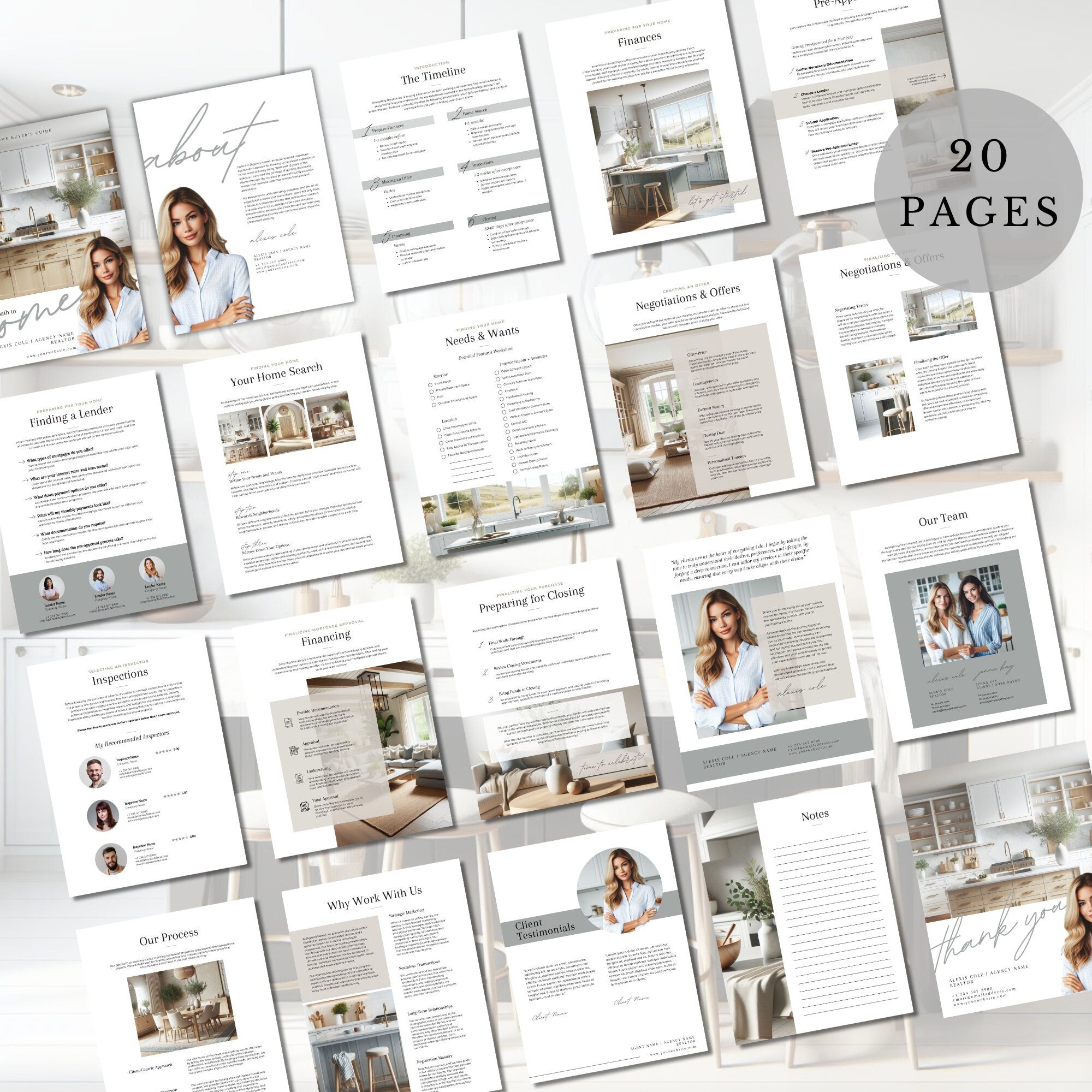 Home Buyers Guide | Real Estate Marketing | Buyer Packet | Client Presentation | Canva Template