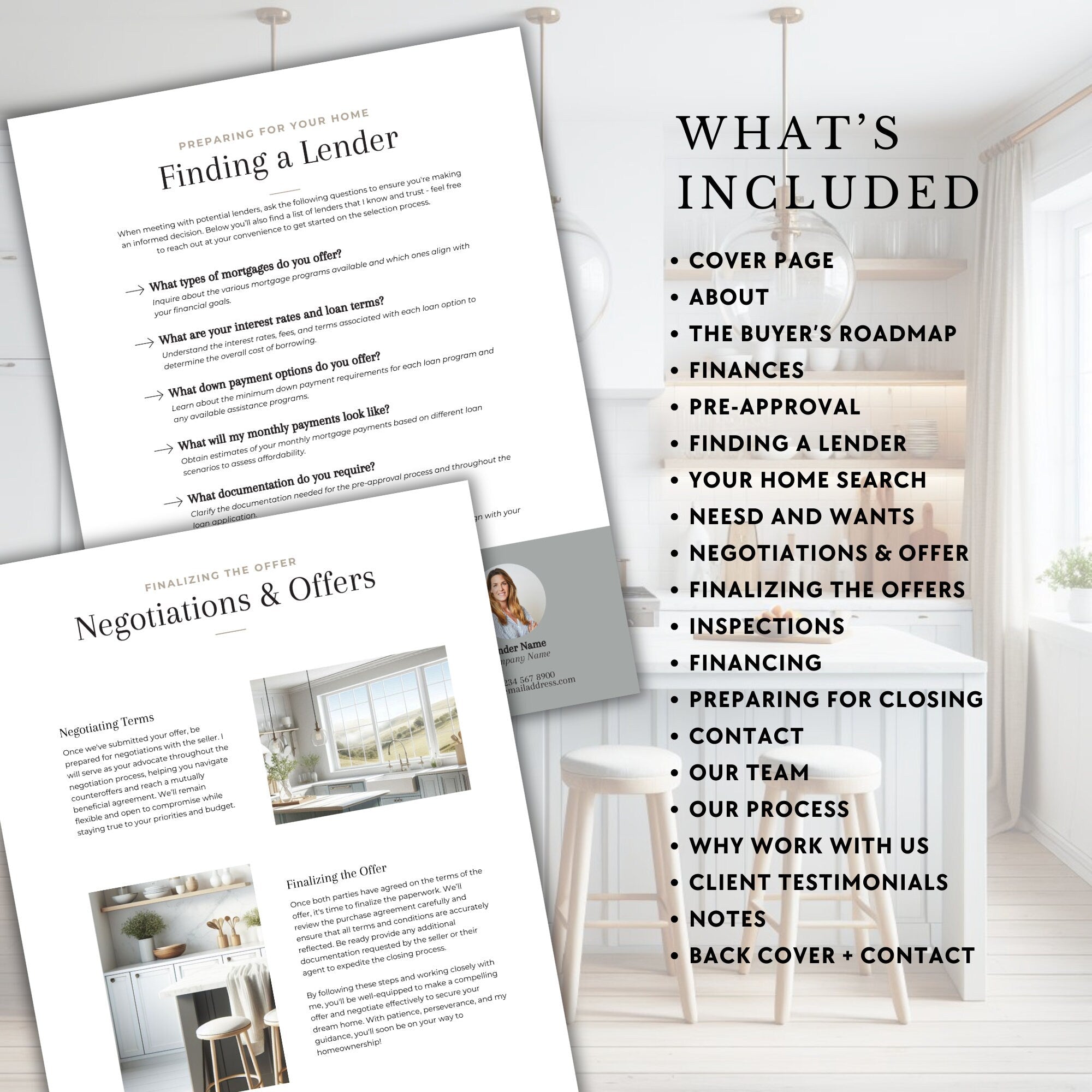 Home Buyers Guide | Real Estate Marketing | Buyer Packet | Client Presentation | Canva Template