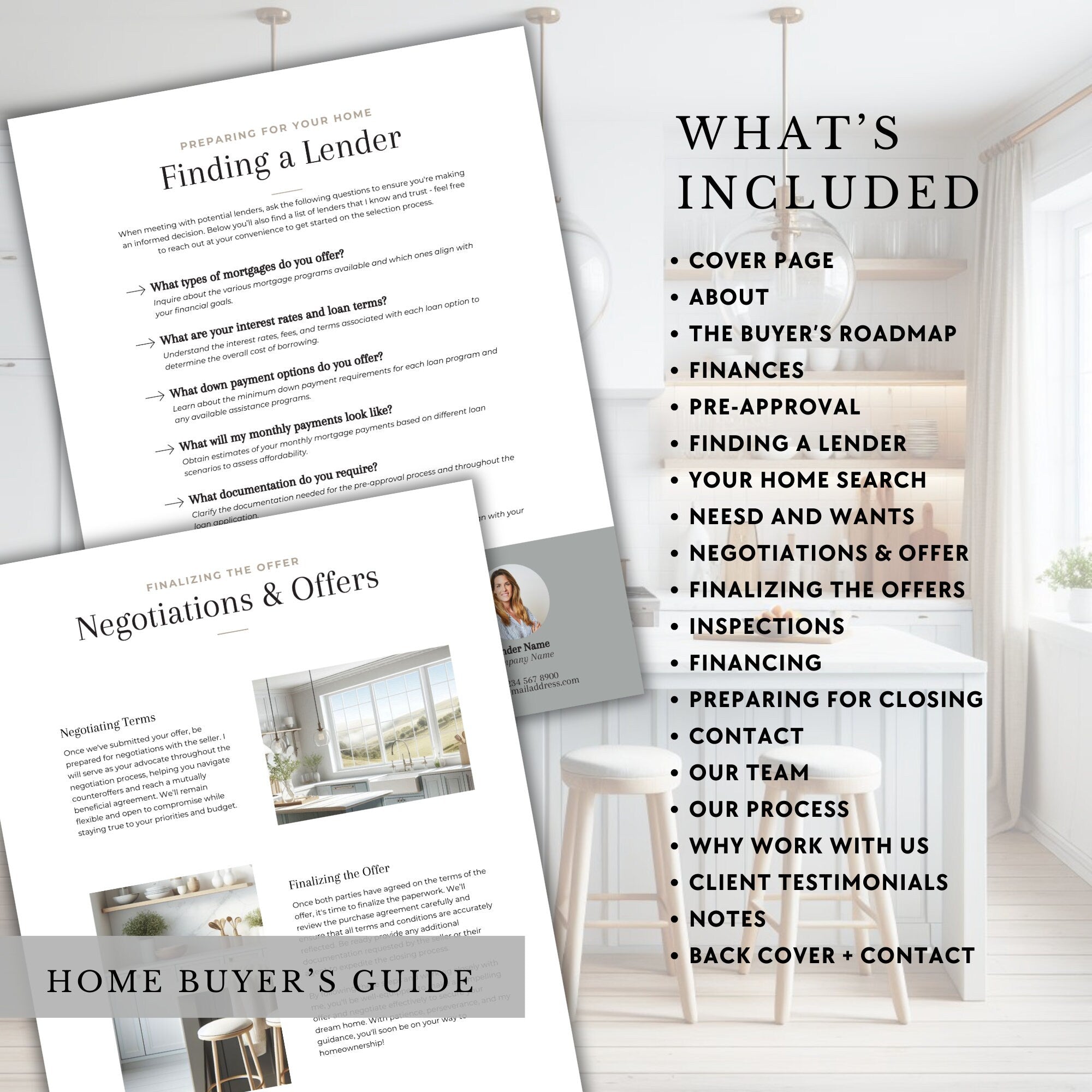Real Estate Home Buyers + Home Sellers Guide Bundle | Listing Presentation | CMA Packet | Real Estate Marketing | Edit in Canva