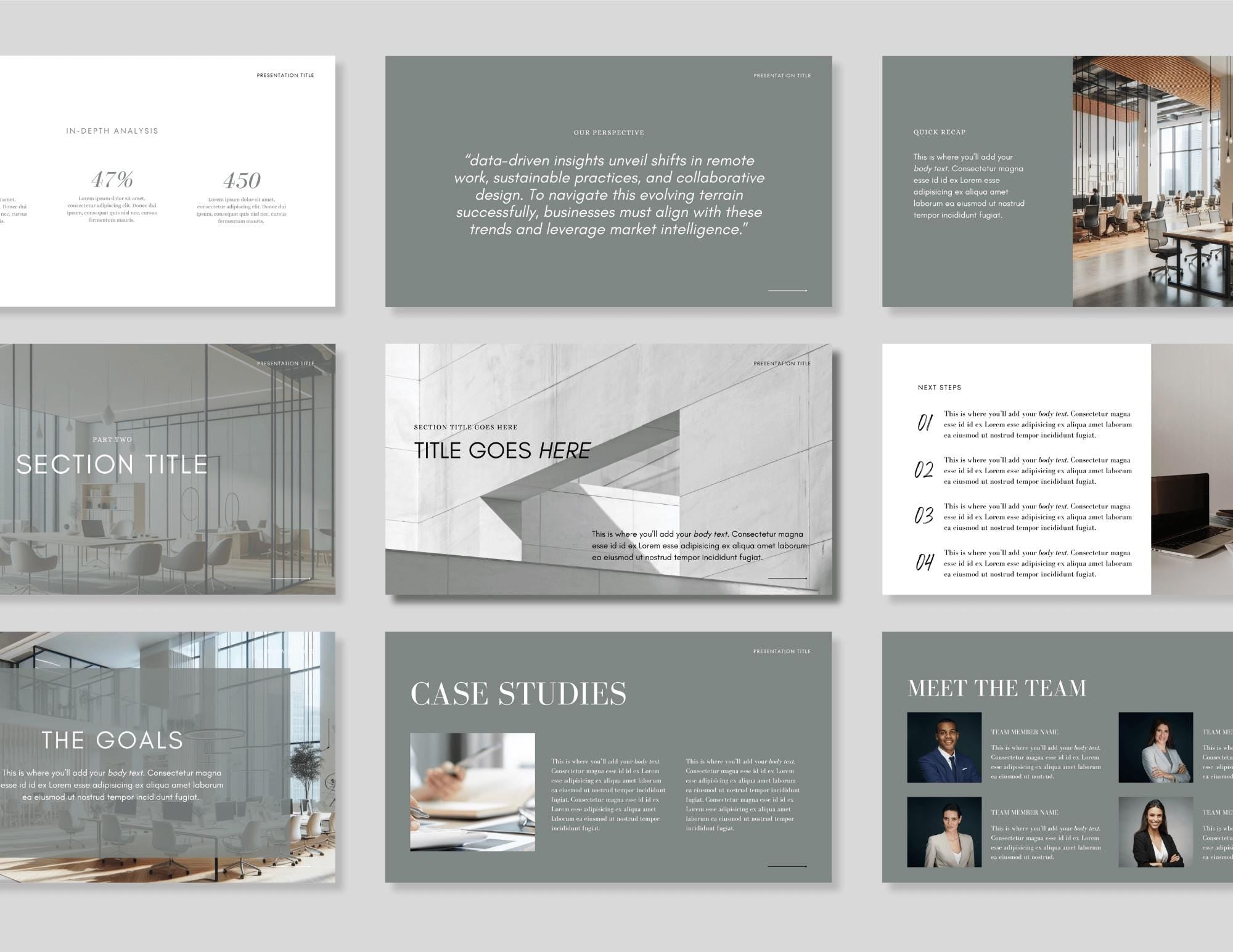 Commercial Real Estate Pitch Deck: 30-Page Canva Template