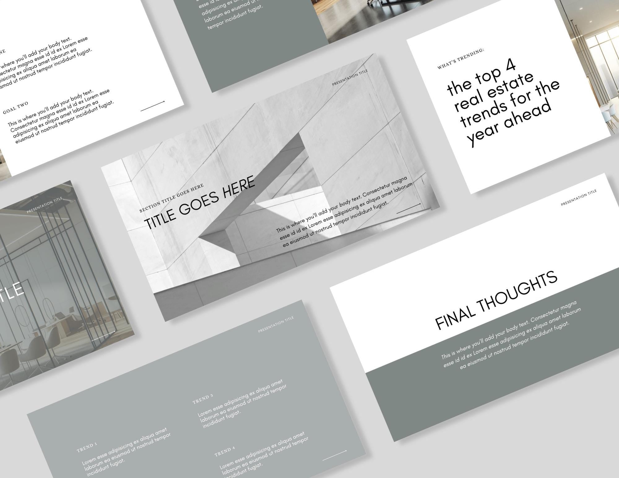 Commercial Real Estate Pitch Deck: 30-Page Canva Template