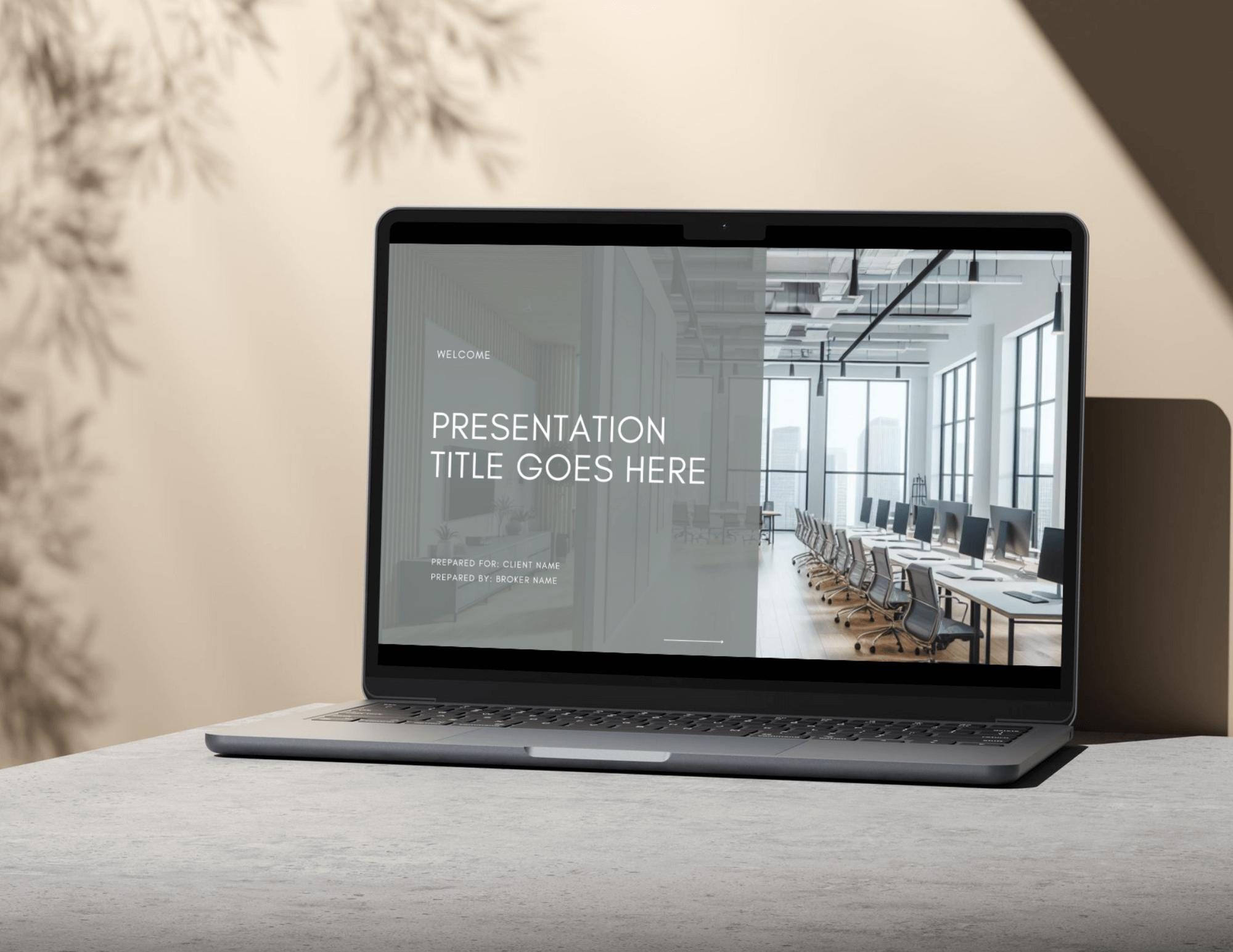 Commercial Real Estate Pitch Deck: 30-Page Canva Template