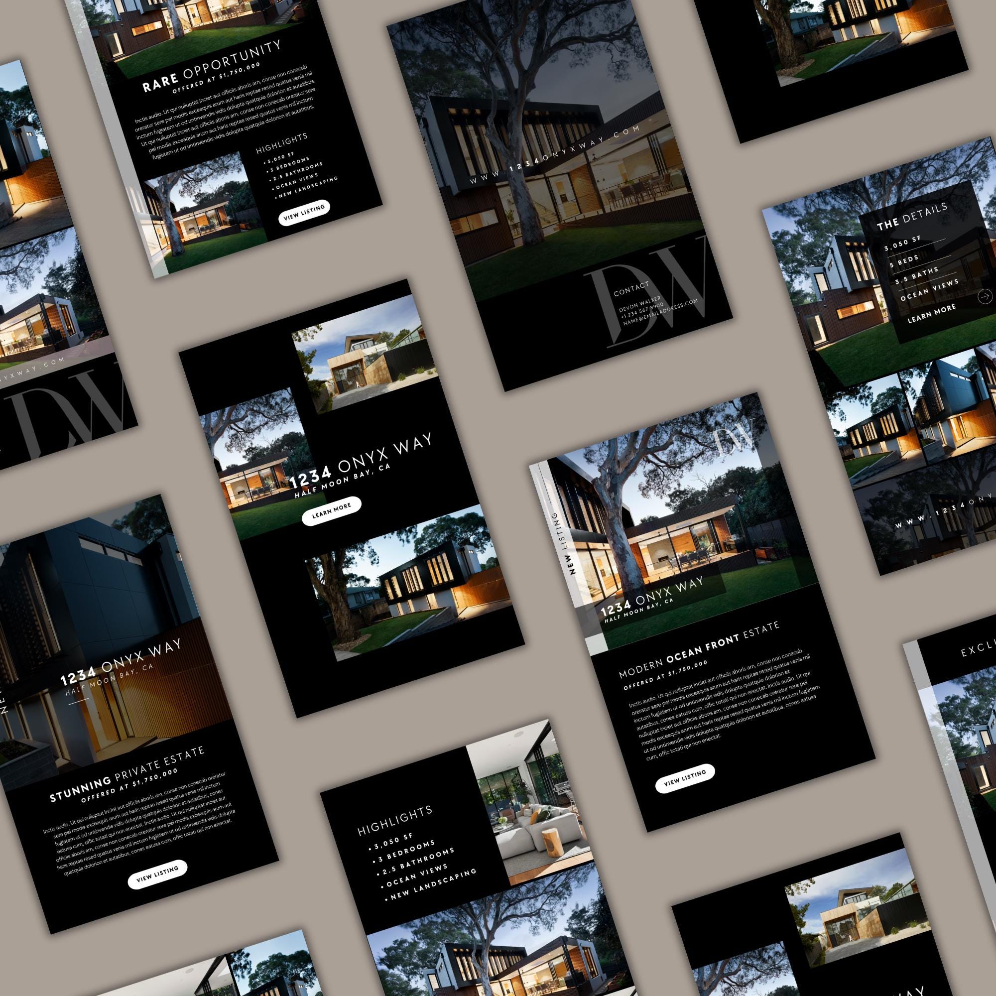 Real Estate Email Templates: New Listing Graphics for Canva
