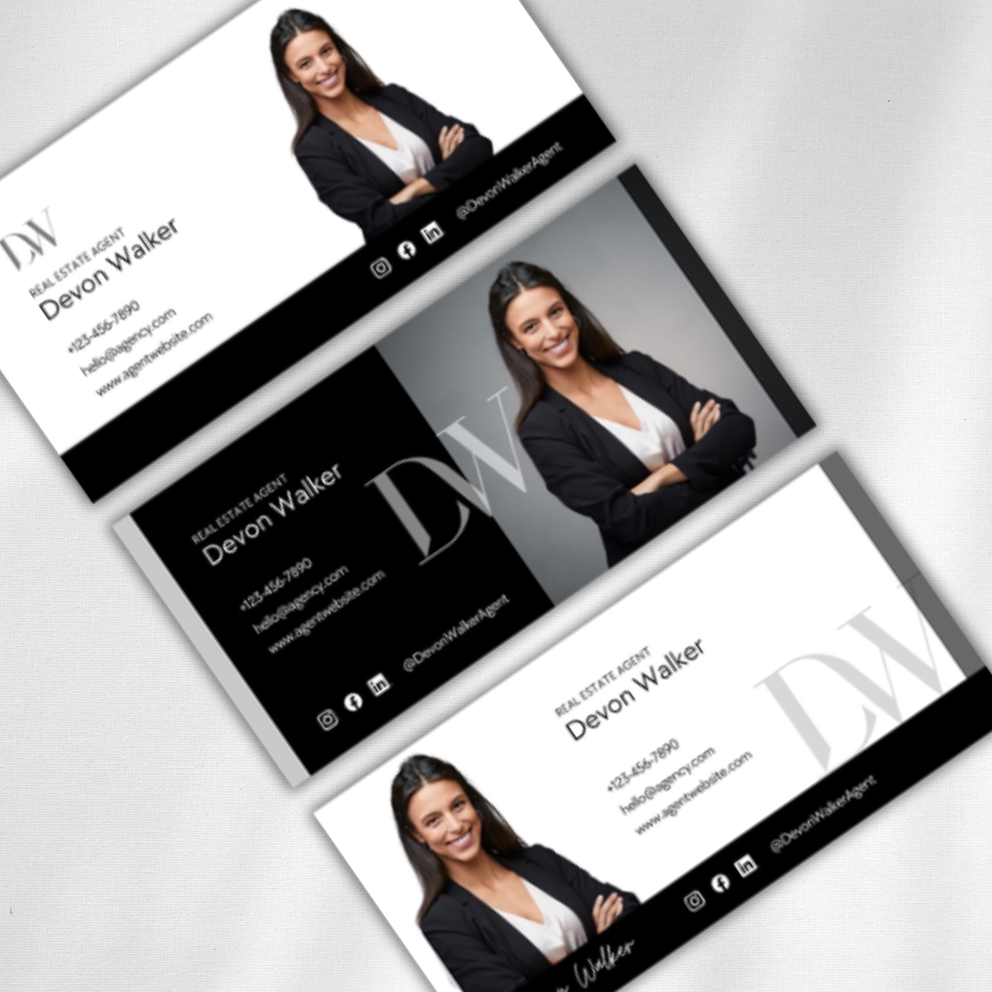 Real Estate Email Signature Template Bundle: Modern Realtor Design (Canva)