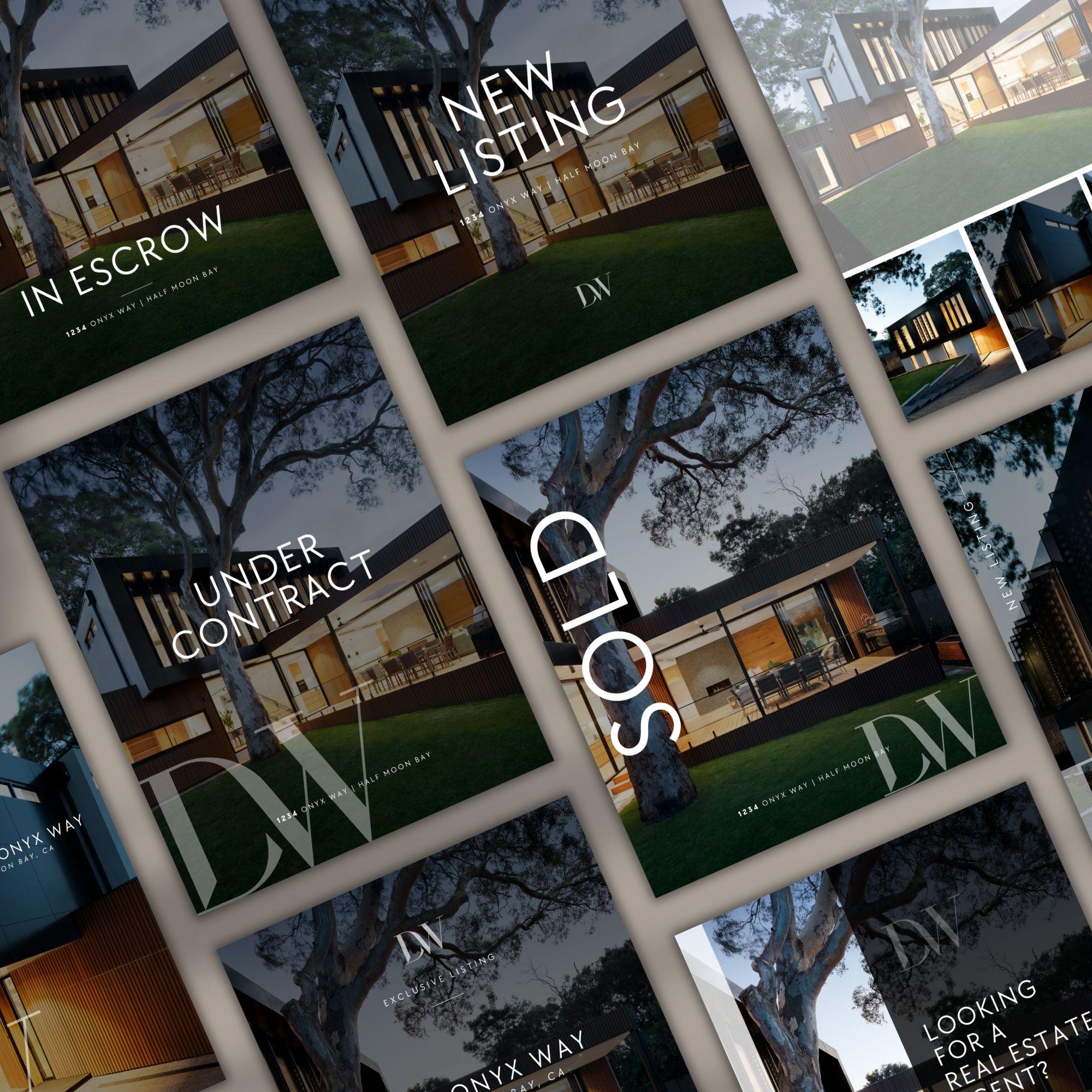 Real Estate Instagram Templates: 15 Canva Post & Story Designs