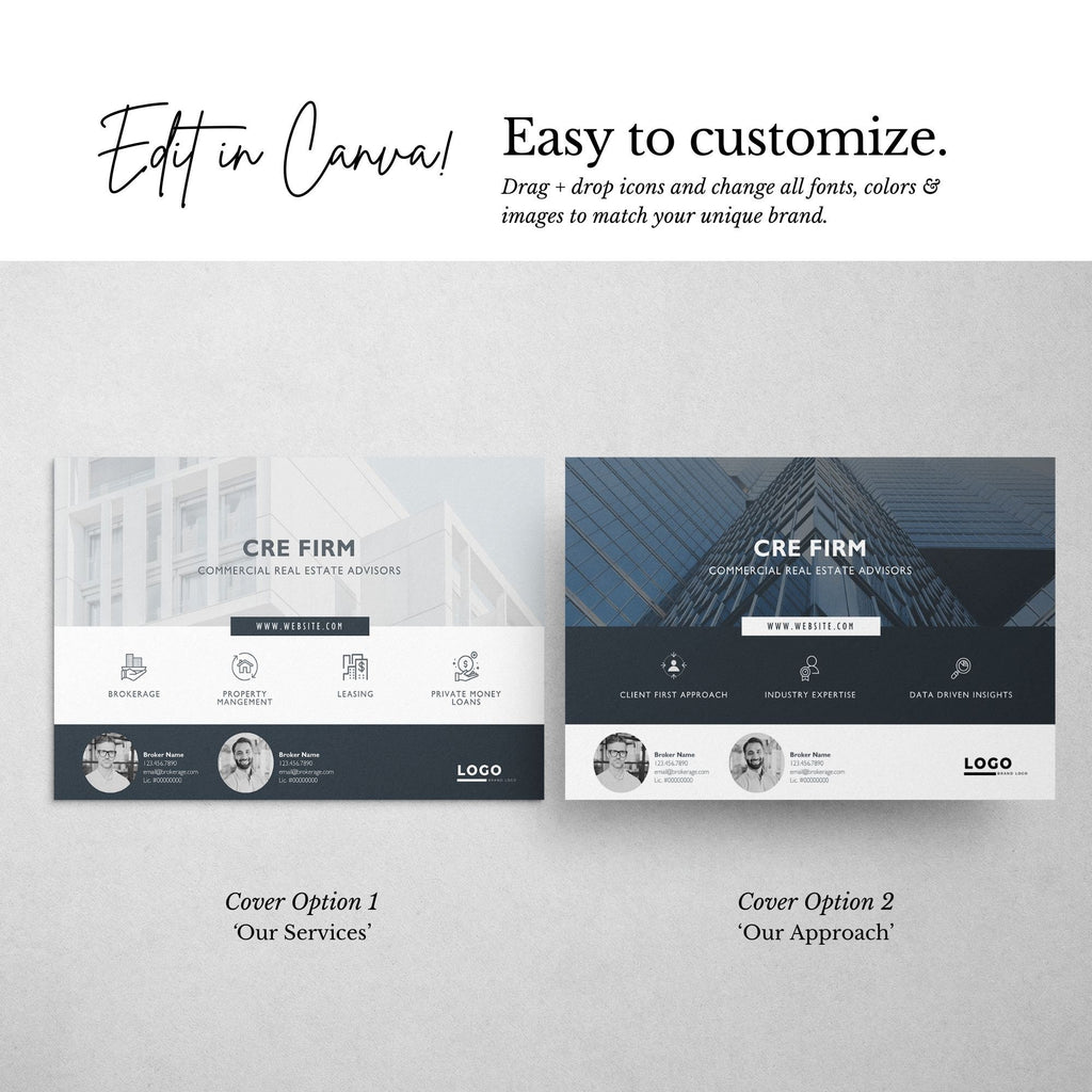 Commercial Real Estate Postcard Template: Canva Editable