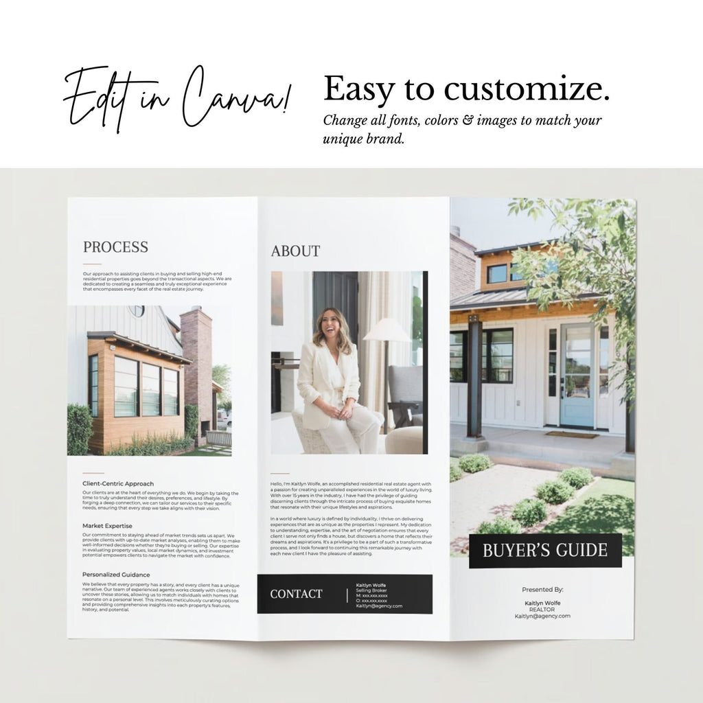 Buyer's Guide | Trifold Brochure Template