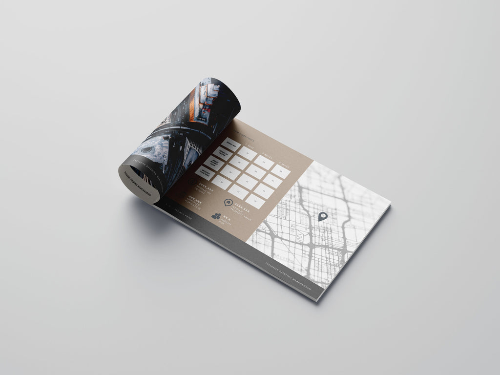 Commercial Real Estate Offering Memorandum Brochure Template (Edit in Canva)