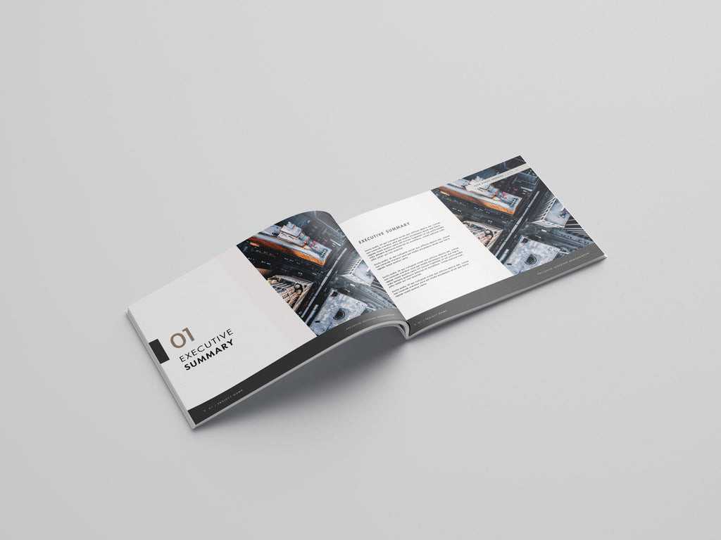 Commercial Real Estate Offering Memorandum Brochure Template (Edit in Canva)