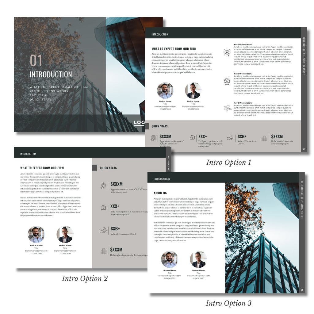 Commercial Real Estate Listing Presentation Template: Canva Brochure