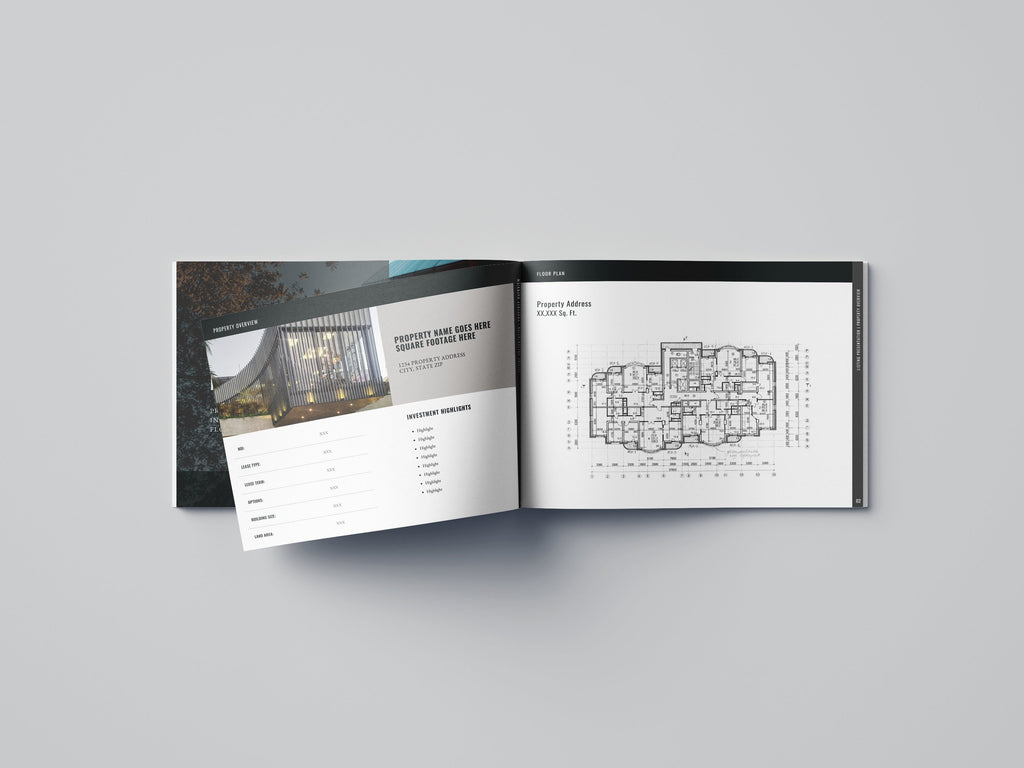 Commercial Real Estate Listing Presentation Template: Canva Brochure