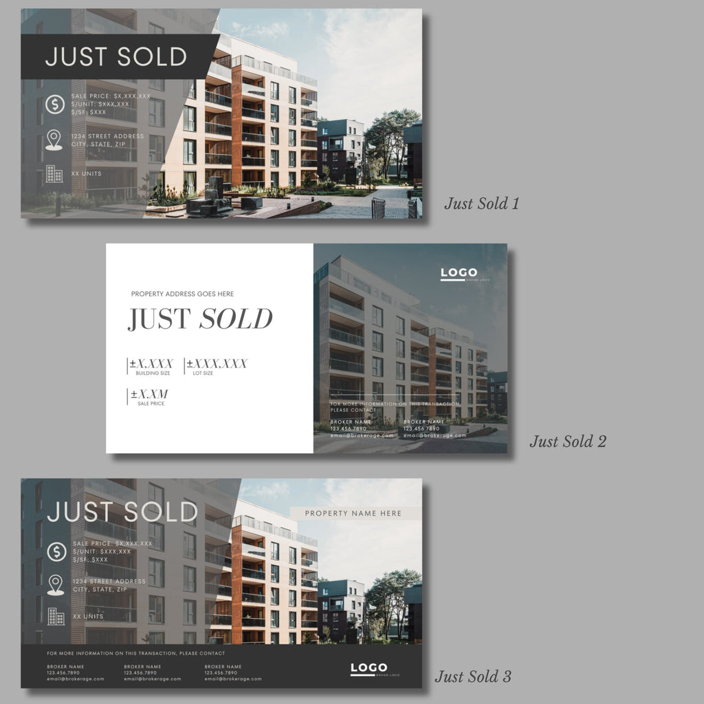 Commercial Real Estate LinkedIn Post Templates: Canva Editable (Digital Download)
