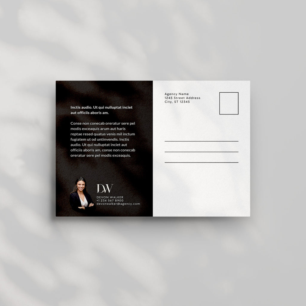 Modern Real Estate Postcard Template: Canva Editable (5.5x4.25)