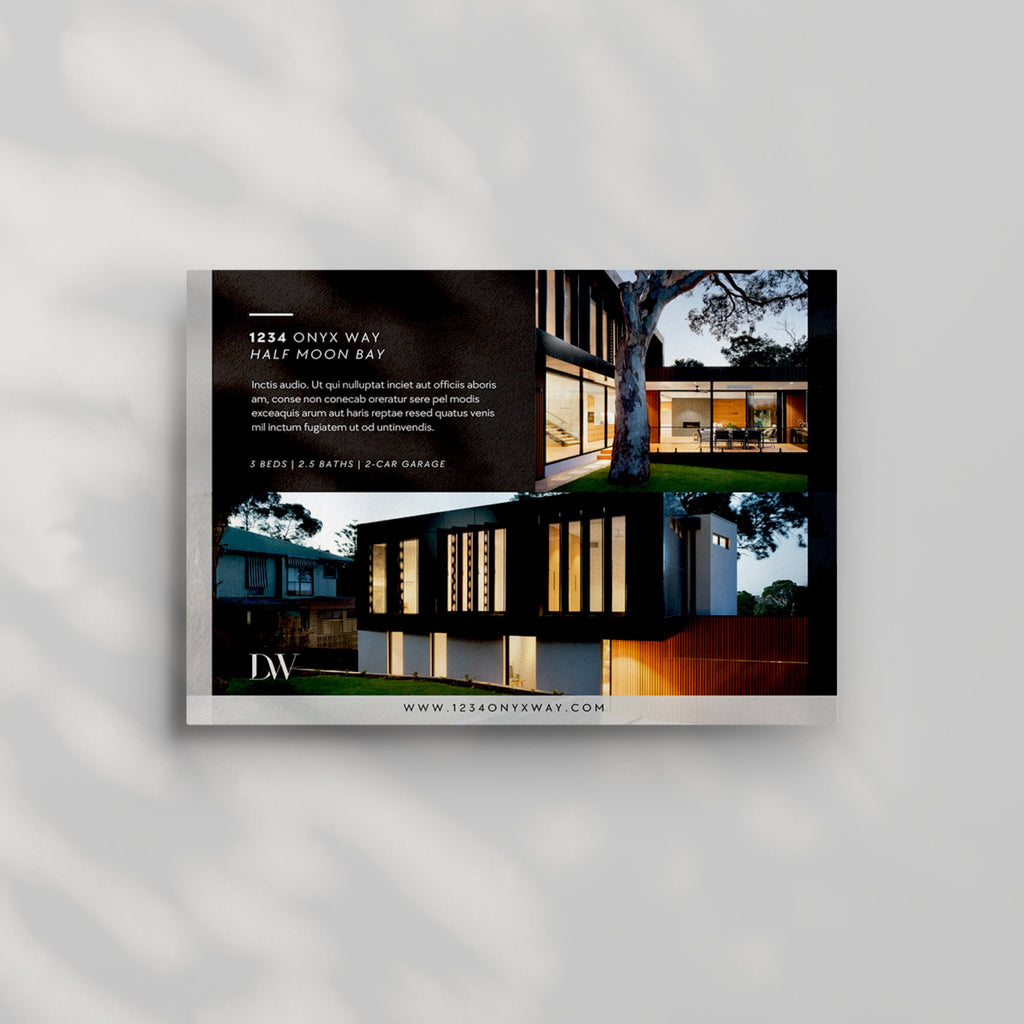 Modern Real Estate Postcard Template: Canva Editable (5.5x4.25)