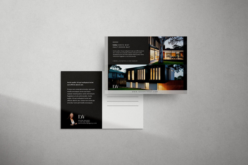 Modern Real Estate Postcard Template: Canva Editable (5.5x4.25)