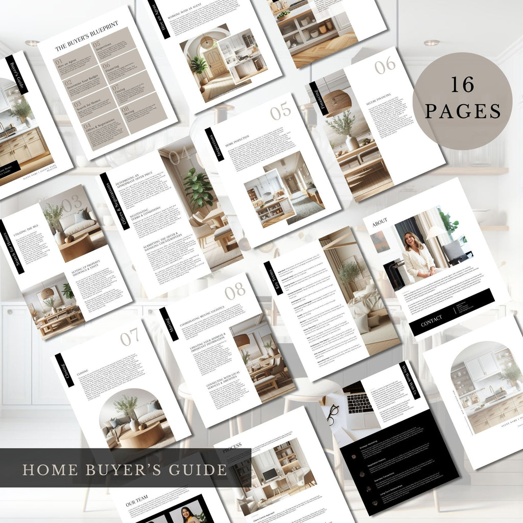 Real Estate Buyer + Seller Guide Bundle: Canva Templates