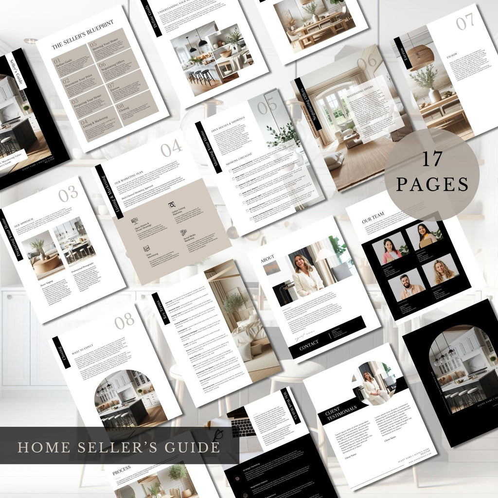Real Estate Buyer + Seller Guide Bundle: Canva Templates