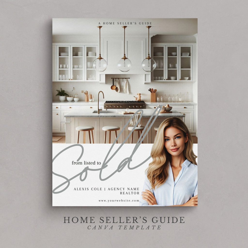 Real Estate Home Seller's Guide Brochure: Listing Presentation Canva Template