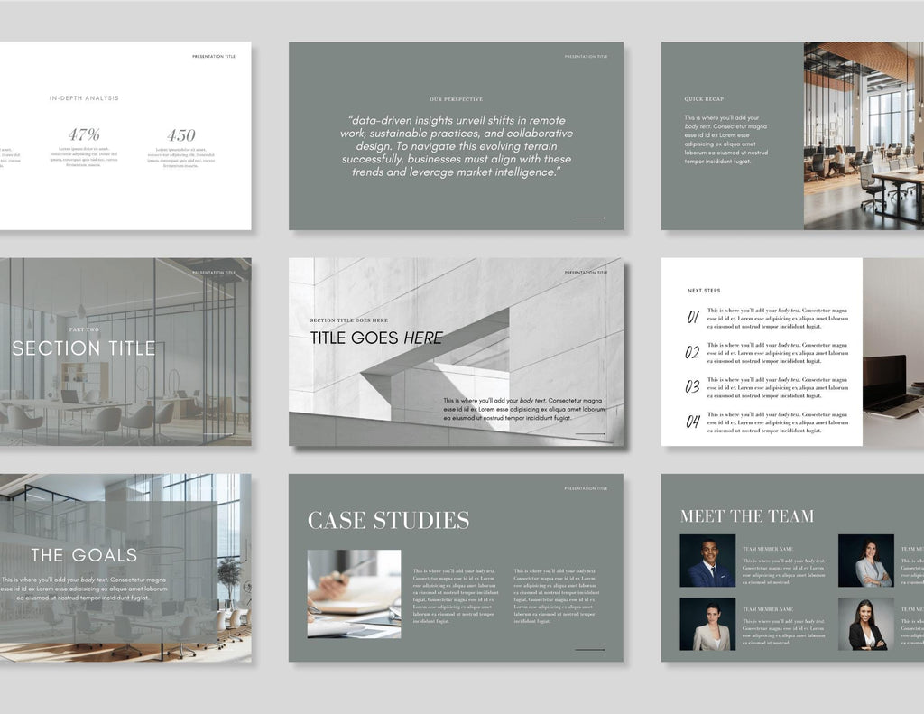 Commercial Real Estate Pitch Deck: 30-Page Canva Template