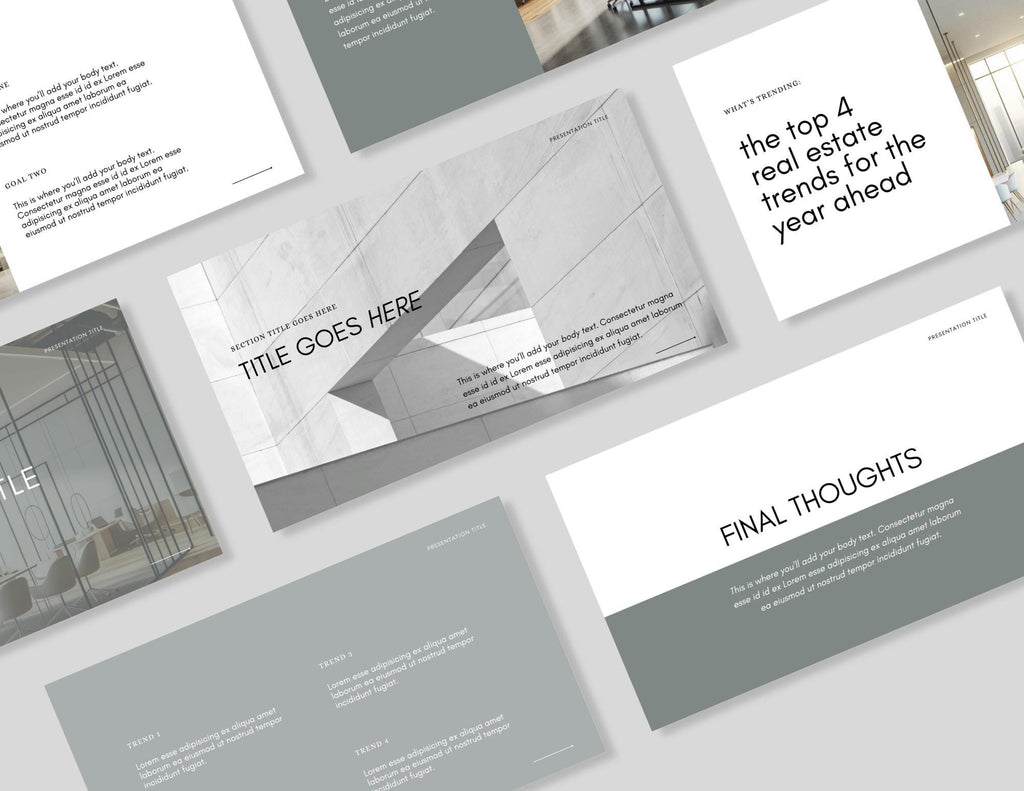 Commercial Real Estate Pitch Deck: 30-Page Canva Template