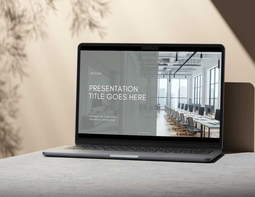 Commercial Real Estate Pitch Deck: 30-Page Canva Template