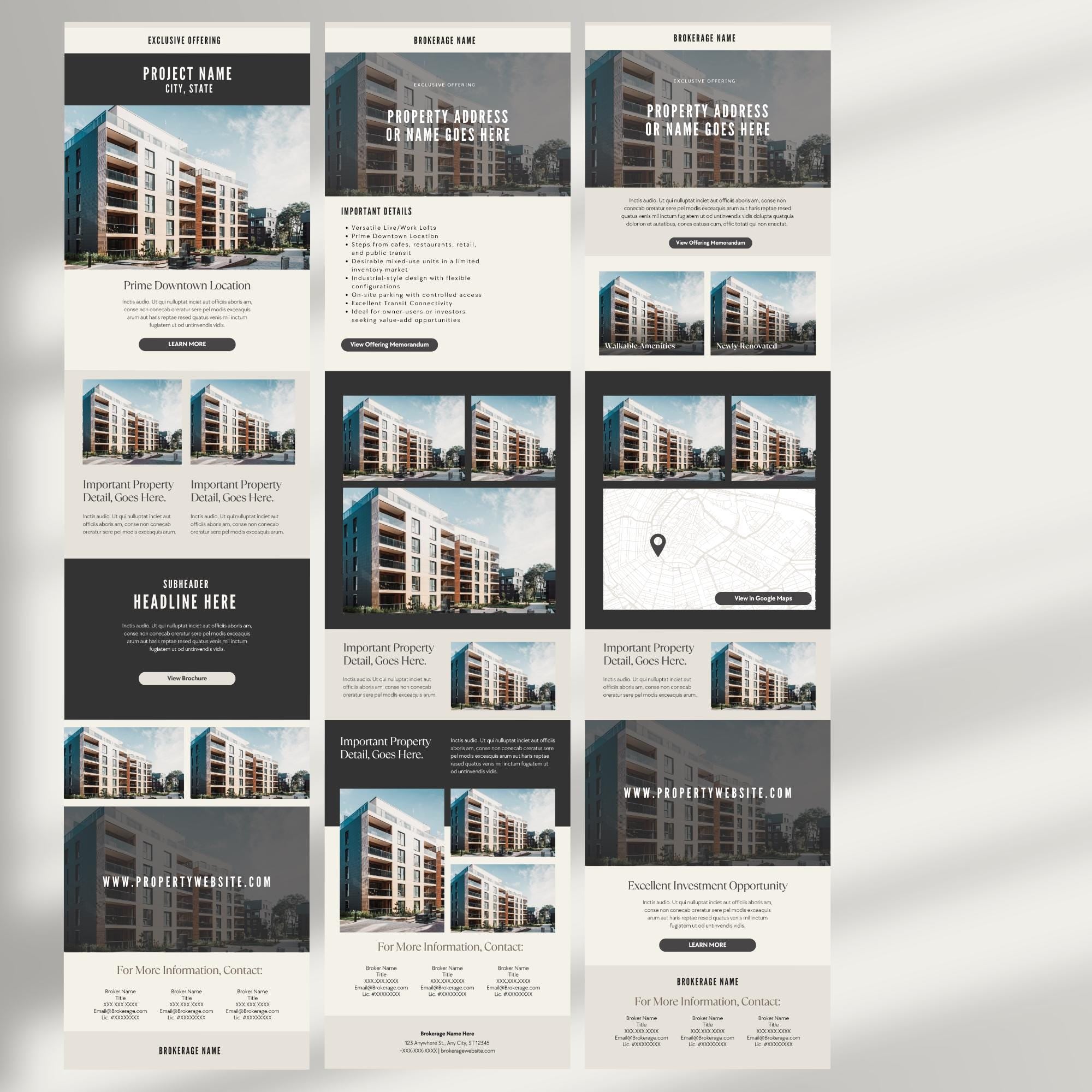 Real Estate Email Graphics: Canva Editable Templates
